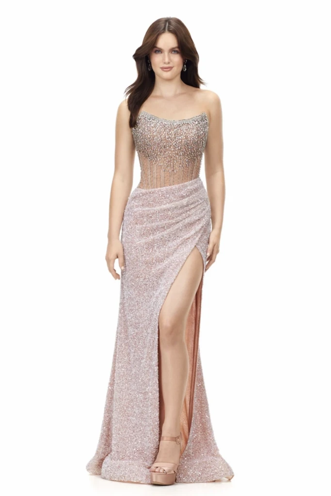 Ashley Lauren homecoming and prom dresses